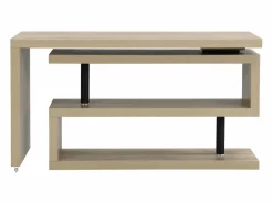 Clearance Vente-unique Escritorio modular MDF color roble tablero 360° - NICEPHORE II Color natural claro