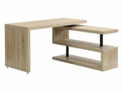 Clearance Vente-unique Escritorio modular MDF color roble tablero 360° - NICEPHORE II Color natural claro