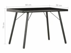 Clicnbuy Escritorio 90x50x79 cm Negro