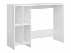 Online Clicnbuy Escritorio notebook contrachapado brillo 102,5x35x75 cm Blanco