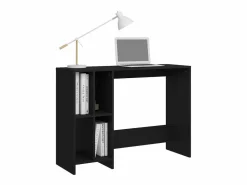Outlet Clicnbuy Escritorio notebook madera contrachapada 102,5x35x75 cm Negro
