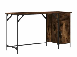 Discount Escritorio ordenador madera ingeniería roble humo 131x48x75 cm Mesa De Ordenador