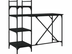 Sale Escritorio para ordenador con estantes 120x47x109 cm ES361302 Negro