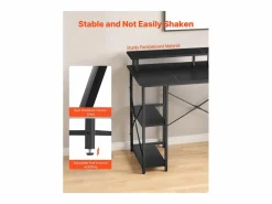 Online Escritorio para Ordenador SucceBuy 120x50x86,5 cm con Iluminación LED Inteligente y Tomas de Corriente, Mesa de Oficina para Computadora con Soporte para Monitor Mesa De Ordenador