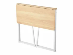 Escritorio para Ordenador SucceBuy Plegable 80 cm, Mesa de Oficina para Computadora Plegable para Espacios Pequeños, Estación de Trabajo en Tablero