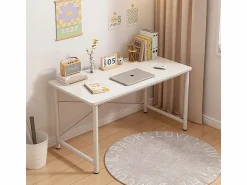 Discount ESCRITORIO PARA ORDENADOR JUVENIL MESA BLANCA MODERNA GRANDE 100 CM Mesa De Ordenador