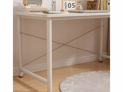 Discount ESCRITORIO PARA ORDENADOR JUVENIL MESA BLANCA MODERNA GRANDE 100 CM Mesa De Ordenador