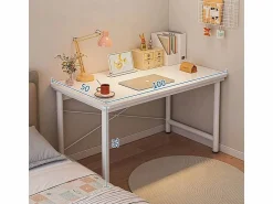 Discount ESCRITORIO PARA ORDENADOR JUVENIL MESA BLANCA MODERNA GRANDE 100 CM Mesa De Ordenador