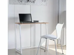 Discount Escritorio plegable compacto blanco y de madera 80x45x75 Wolly W Multicolor