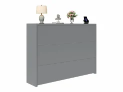 Merax Escritorio plegable con cargador inalámbrico - 115 x 51 x 93 cm - Aparador y escritorio 2 en 1 - aglomerado -