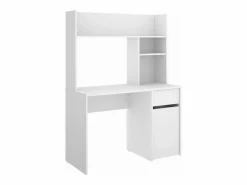 Outlet Escritorio Rebeca con puerta + cajón + altillo acabado , 74cm(alto) 110cm(ancho) 50 Mesa De Ordenador