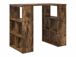 Clearance Clicnbuy Escritorio Roble ahumado 90 x 50 x 75 cm Madera contrachapada Marru00f3n