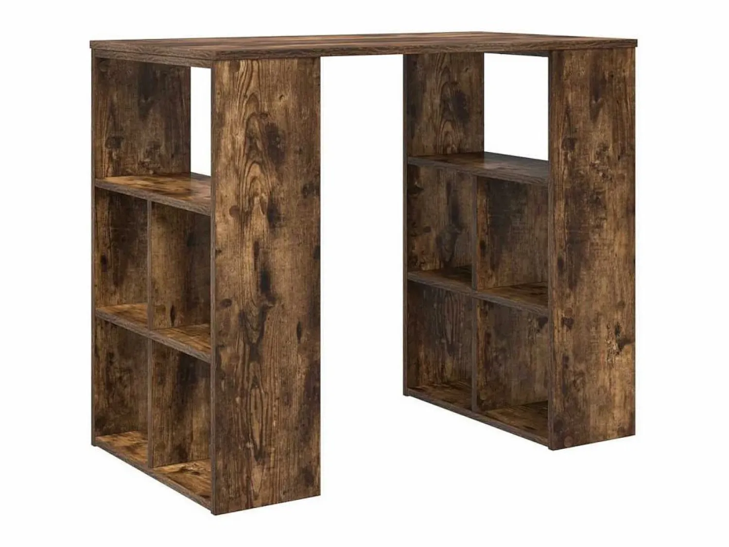 Clearance Clicnbuy Escritorio Roble ahumado 90 x 50 x 75 cm Madera contrachapada Marru00f3n