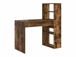 vidaxl Escritorio Roble ahumado 113 x 54 x 120 cm Madera de ingeniería