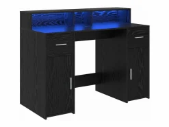 Sale vidaxl Escritorio Roble 120 x 55 x 91 cm Madera contrachapada Negro