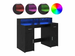 Sale vidaxl Escritorio Roble 120 x 55 x 91 cm Madera contrachapada Negro