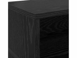 vidaxl Escritorio Roble 200 x 55 x 91 cm Madera contrachapada Negro