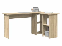 Clicnbuy Escritorio Roble Sonoma 142 x 102 x 73 cm Madera contrachapada