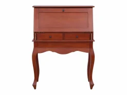 Clicnbuy Escritorio secreter madera maciza de caoba marrón 78x42x103 cm