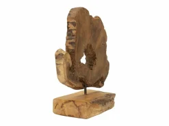 Online Escultura de madera de teca hecha a mano estilo étnico Bintang Marru00f3n