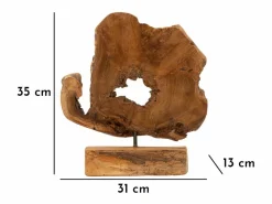 Online Escultura de madera de teca hecha a mano estilo étnico Bintang Marru00f3n