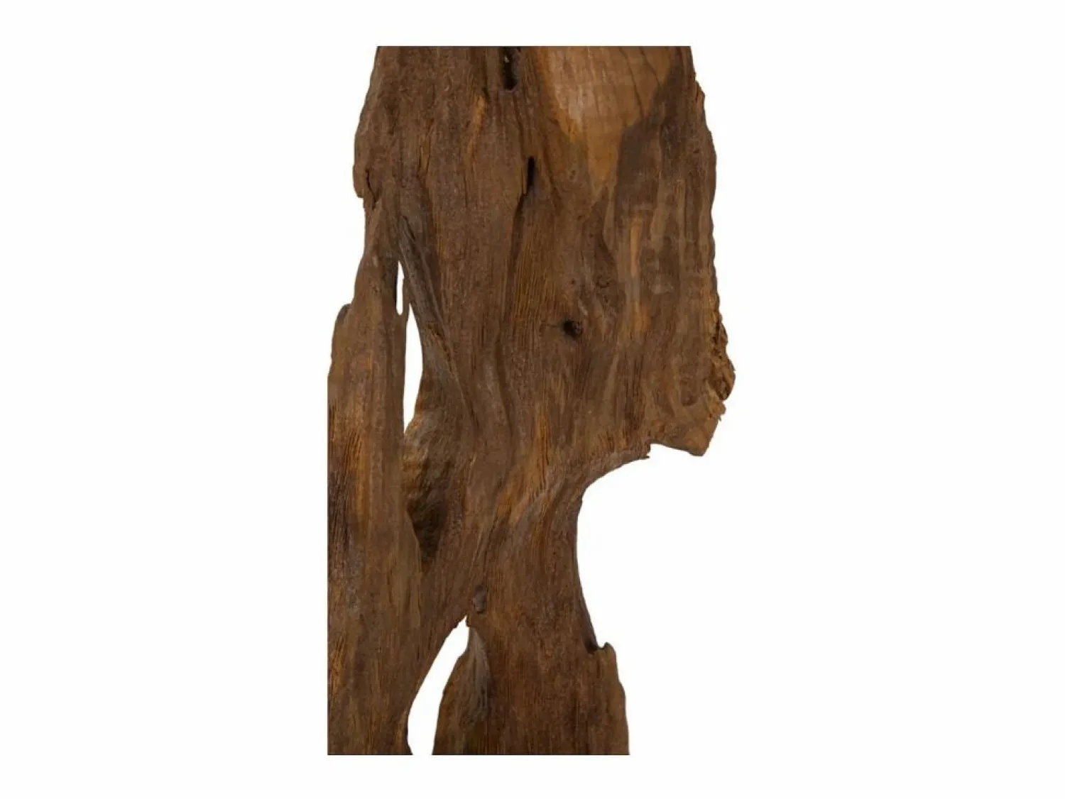 Escultura decorativa artesanal en madera de teca estilo étnico Rakat