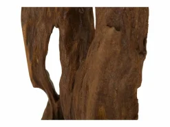 Escultura decorativa artesanal en madera de teca estilo étnico Rakat