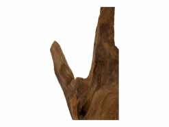 Escultura estilo étnico en madera de teca tallada a mano Taka
