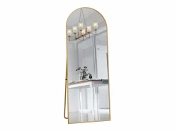 Espejo arqueado de cuerpo entero, 162 x 53 cm, de pared, para salón,