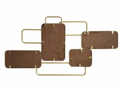 Outlet Espejo art déco asimétrico, L. 85 x H. 45 cm, , OMAYA Espejo De Pared|Espejo