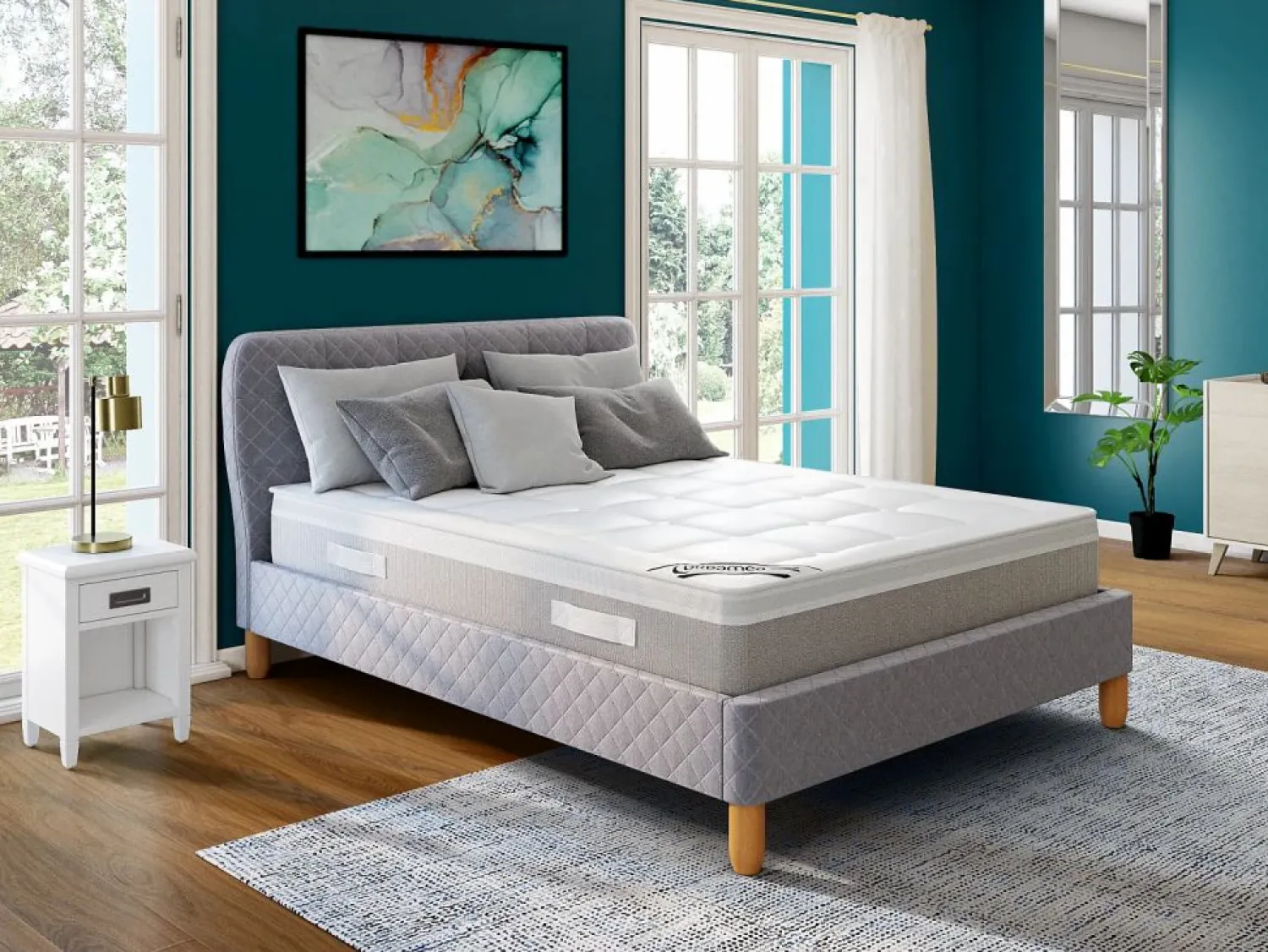 Sale OZAIA Espejo DARCY - madera de eucalipto - 50 x 170 cm - Plateado
