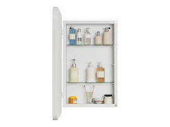 Espejo de baño - Mueble con espejo - Estante regulable - 76 x 51 cm -