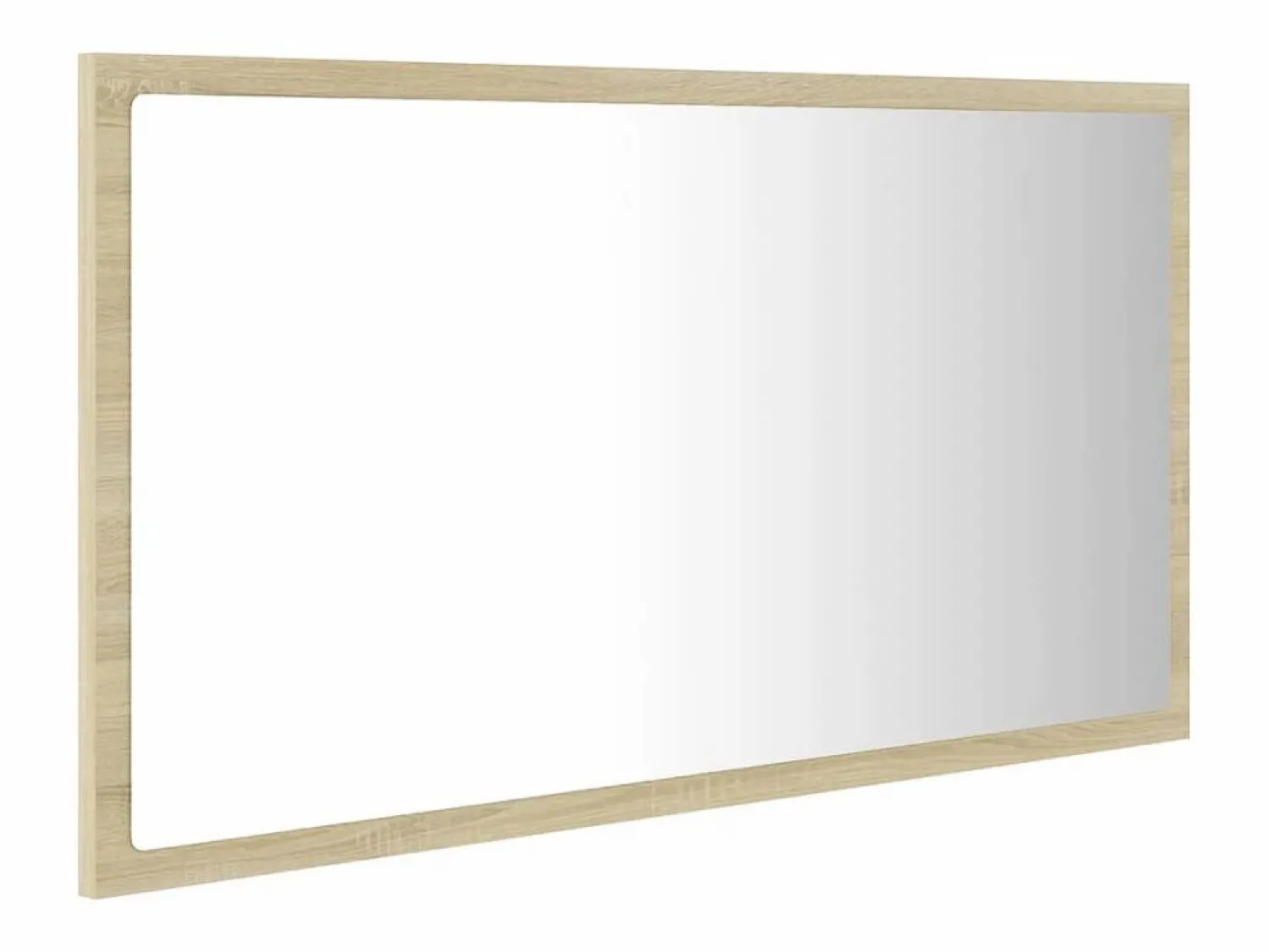 Sale Espejo de baño acrílico color roble Sonoma 80x8,5x37 cm Estantería Sobre Inodoro