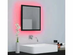 vidaxl Espejo de baño acrílico brillo 40x8,5x37 cm