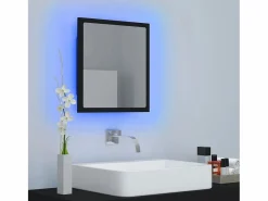 vidaxl Espejo de baño acrílico brillo 40x8,5x37 cm