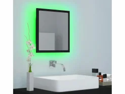 Online Espejo de baño acrílico brillo 40x8,5x37 cm ES162411 Accesorios De Cuarto De Baño|Espejo De Cuarto De Baño