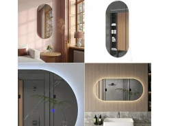 Vicco Espejo de baño 110x3x50