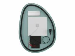 Clearance OZAIA Espejo de baño iluminado asimétrico anti-vaho - 60 x 80 cm - INACIA Transparente