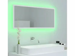 Online Espejo de baño LED acrílico 100x8,5x37 cm ES254966 Accesorios De Cuarto De Baño|Espejo De Cuarto De Baño