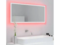 Online Espejo de baño LED acrílico 100x8,5x37 cm ES254966 Accesorios De Cuarto De Baño|Espejo De Cuarto De Baño