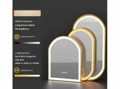 Outlet Espejo de baño LED antivaho 3 colores regulables 120x60x4cm Accesorios De Cuarto De Baño|Espejo De Cuarto De Baño
