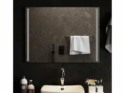 Online Espejo de baño LED 80x60 cm Transparente