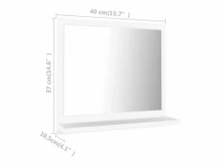 Sale Espejo de baño madera contrachapada 40x10,5x37 cm Estantería Sobre Inodoro