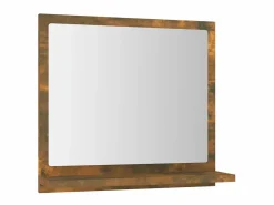 Espejo de baño madera contrachapada roble ahumado 40x10,5x37 cm ES981162