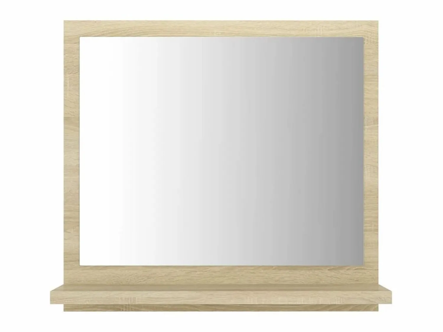 Espejo de baño madera contrachapada color roble 40x10,5x37 cm ES389723