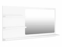 vidaxl Espejo de baño madera contrachapada 90x10,5x45 cm