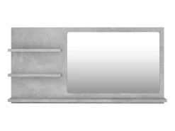 Sale Espejo de baño madera contrachapada hormigón 90x10,5x45 cm ES103386 Accesorios De Cuarto De Baño|Espejo De Cuarto De Baño