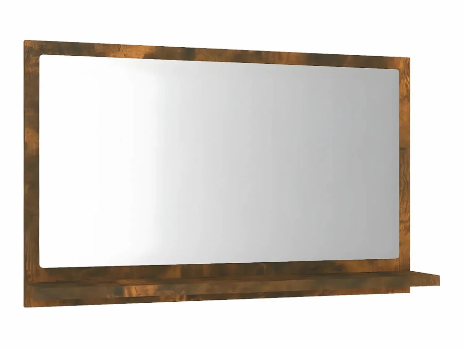Outlet Espejo de baño madera contrachapada roble ahumado 60x10,5x37 cm ES373263 Accesorios De Cuarto De Baño|Espejo De Cuarto De Baño