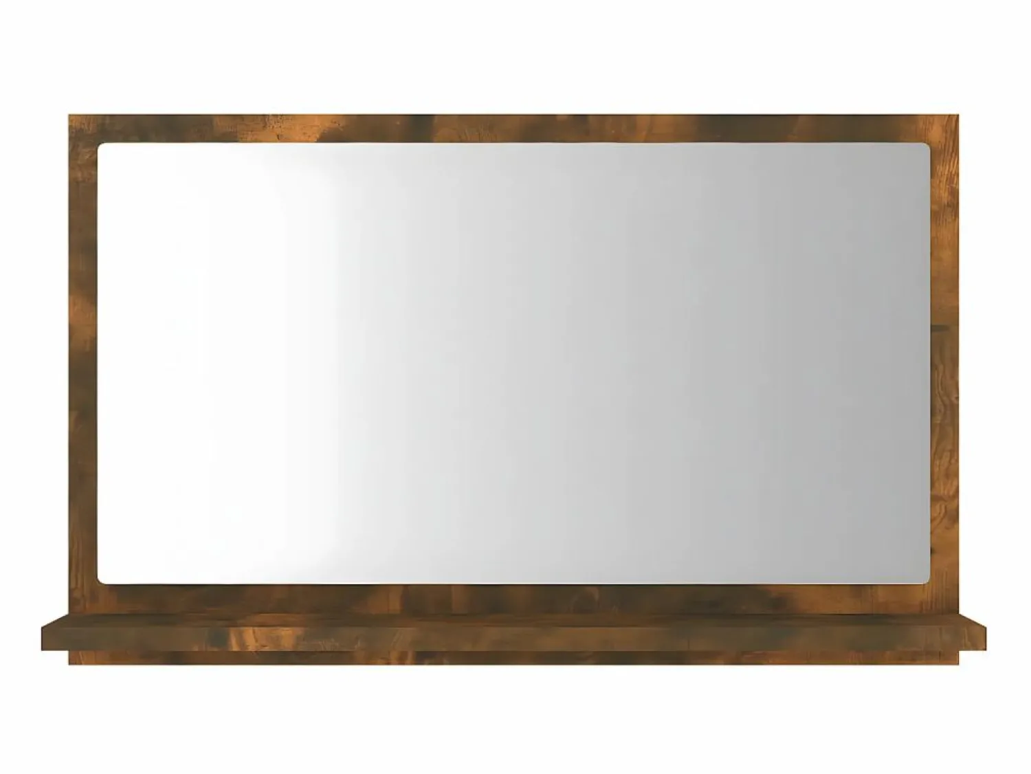Outlet Espejo de baño madera contrachapada roble ahumado 60x10,5x37 cm ES373263 Accesorios De Cuarto De Baño|Espejo De Cuarto De Baño
