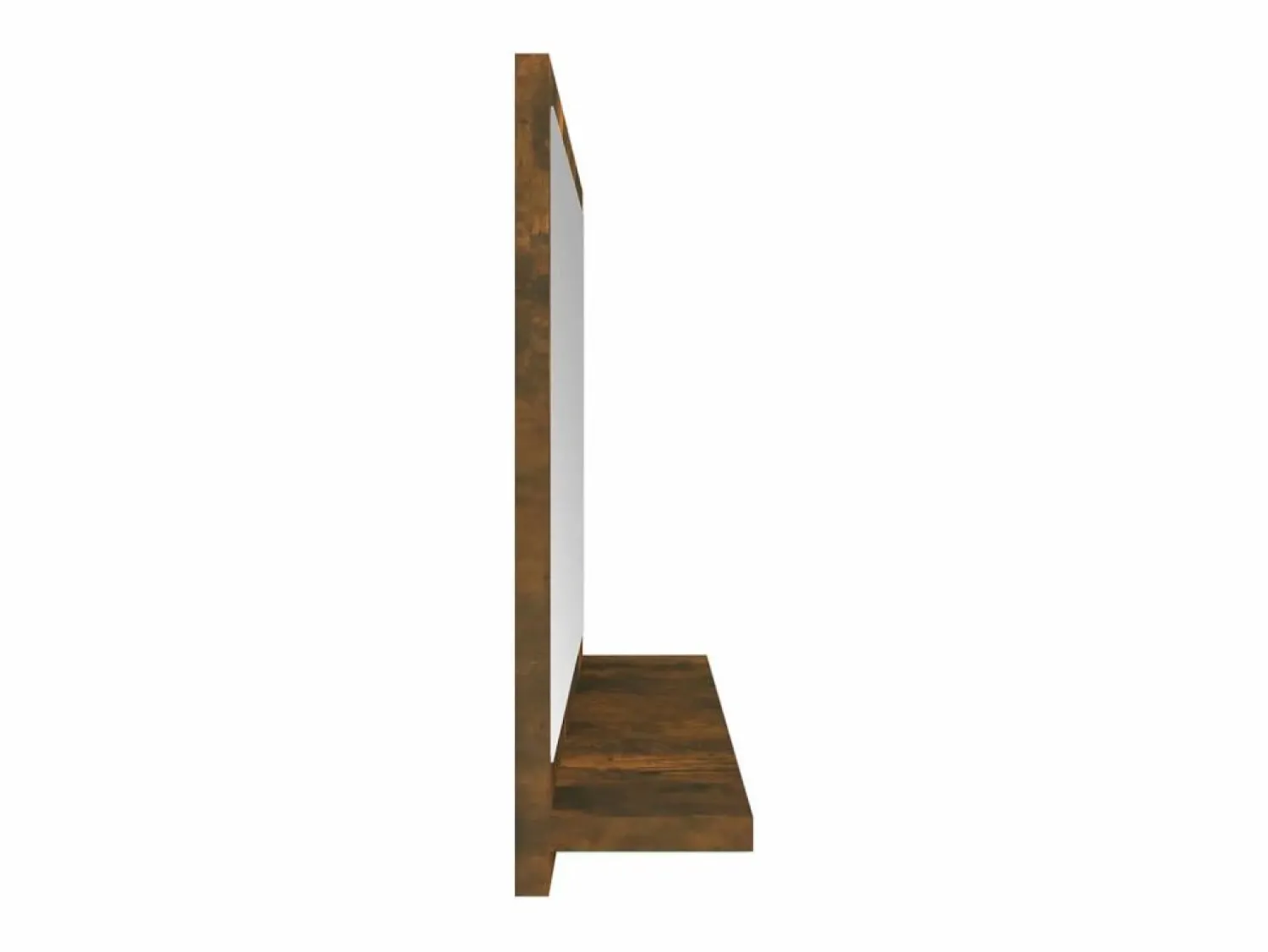 Outlet Espejo de baño madera contrachapada roble ahumado 60x10,5x37 cm ES373263 Accesorios De Cuarto De Baño|Espejo De Cuarto De Baño